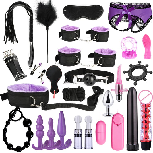 Coffret BDSM 26 Accesoires – Pour Femmes et Hommes