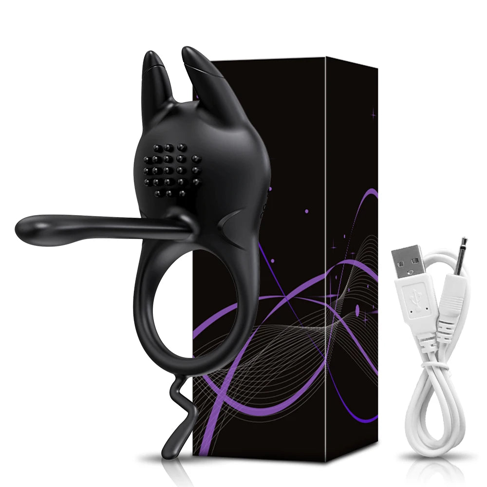 Cockring Vibrant Double Stimulation – Retardateur d’Éjaculation & Plaisir Clitoridien