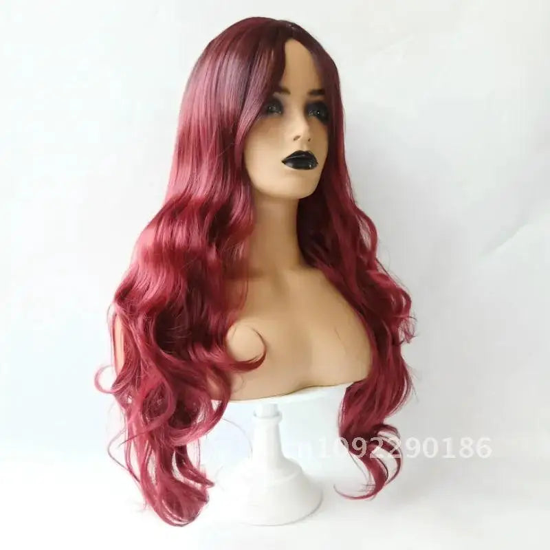 Accessoire pour Poupée Sexy – Perruque Rouge en Fibre Synthétique Haute Qualité